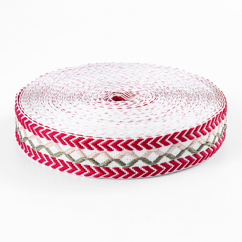 2,5 cm mesh dobbeltsidet overlock sengetøj Jacquard Webbing